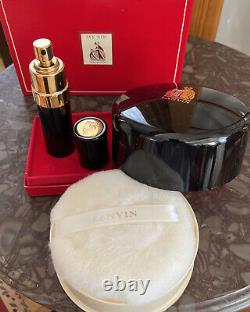 NEW Vintage 7 oz. MY SIN by LANVIN-CHARLES OF THE RITZ DUSTING POWDER + Perfume