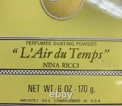 NEW Vintage Nina Ricci L'Air du Temps Perfumed Dusting Powder 170 G 6 oz Boxed