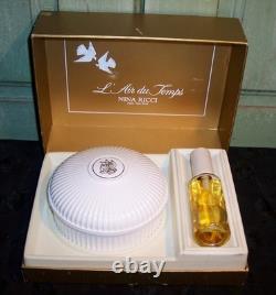 NINA RICCI L'AIR DU Temps 6 OZ Vintage Perfumed Dusting Powder & Toilette Spray NINA RICCI L'AIR DU Temps 6 OZ Vintage Perfumed Dusting Powder & Toilette Spray