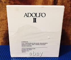 NOS Adolfo II Fragrances Perfumed Dusting Powder 4.25 oz / 121 g withDefects