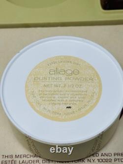 NOS Aliage 2.5 oz Dusting Powder Estee Lauder 3.10 Oz Fragrance Spray Gift Set
