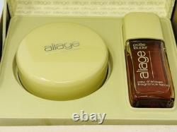 NOS Aliage 2.5 oz Dusting Powder Estee Lauder 3.10 Oz Fragrance Spray Gift Set