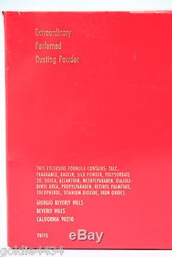 NOS RED Giorgio Beverly Hills EXTRAORDINARY Perfumed Dusting Powder 5 oz NEW