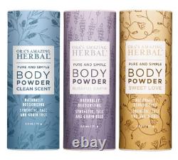 Natural Talc Free Powder, Body Powder for Women, Blissful Earth Scent with La