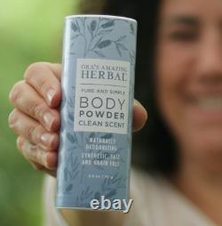 Natural Talc Free Powder, Body Powder for Women, Blissful Earth Scent with La
