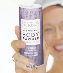 Natural Talc Free Powder, Body Powder for Women, Blissful Earth Scent with La