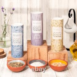 Natural Talc Free Powder, Body Powder for Women, Blissful Earth Scent with La