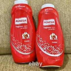 New AGNESIA ANTIBACTERIAL POWDER 100G X 4 BOTTLES FOR PRICKLY HEAT HEAT RASH