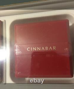 New Estee Lauder Cinnabar Gift Set 1.7 Oz EDP Perfume 3oz Dusting Powder Vintage