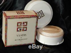 New In Box Vintage Ysatis De Givenchy Paris 7 Oz Perfumed Dusting Powder Sealed