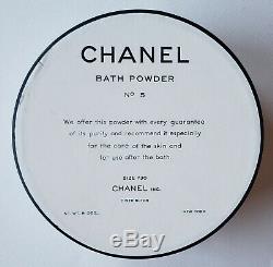 New Sealed Vintage Chanel No 5 Bath / Body / Dusting Powder Large 8 oz / 227 g