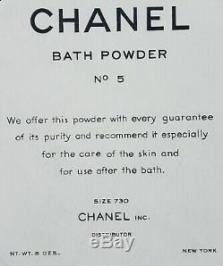 New Sealed Vintage Chanel No 5 Bath / Body / Dusting Powder Large 8 oz / 227 g