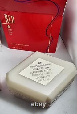 New Unused Giorgio Beverly Hills Red Extraordinary Perfumed Dusting Powder 5 OZ