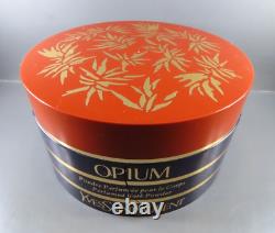 New VTG OPIUM Yves Saint Laurent PERFUMED BATH POWDER Cracked Case 6 OZ DUSTING