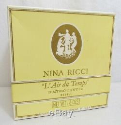 New Vintage L'Air Du Temps Nina Ricci Perfume Dusting Powder Refill 6 oz