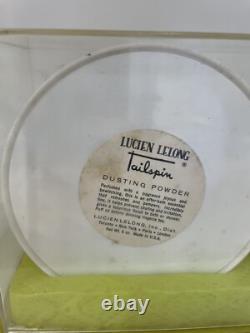 New Vintage Lucien Lelong Tailspin Perfume 2fl oz & Dusting Powder Set RARE