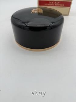 New Vintage My Sin Lanvin Perfume Dusting Powder 7 oz Boxed