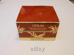 New Vintage Yves Saint Laurent Opium Perfume Dusting Powder 5.2 Oz. Box Sealed