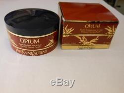New Vintage Yves Saint Laurent Opium Perfume Dusting Powder 5.2 Oz. Box Sealed