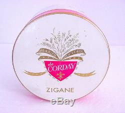 New! ZIGANE de CORDAY Perfume DUSTING POWDER 8 oz Tzigane Paris New York RARE