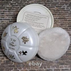 New vintage Nina Ricci 7 oz L'Air du Temps Talc Perfume Dusting Powder Puff