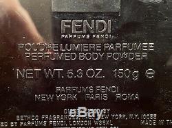 NewithSealed Rare Vintage FENDI Perfumed Dusting Body Powder 5.3 oz/150g