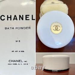 NewithSealed Vintage CHANEL No. 5 Perfumed Bath Body Dusting Powder 4 oz