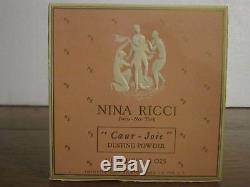 Nina Ricci Coeur Joie Perfumed Dusting Powder Large 8 OZ. Vintage Sealed