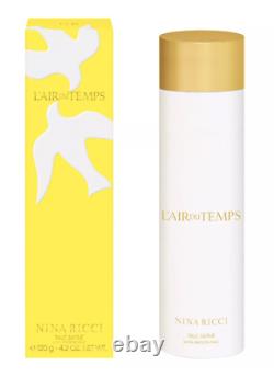 Nina Ricci L'AIR DU TEMPS Perfume Satin Dusting Body Powder 4.2oz 120g SEALED BX