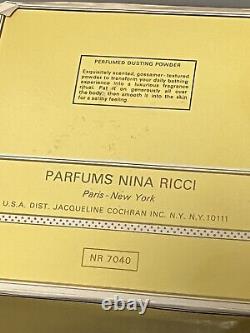 Nina Ricci L'Air Du Temps Perfumed Dusting Powder Net Wt. 6.0 Oz Sealed Rare