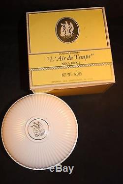 Nina Ricci L' Air du Temps Dusting Powder 6 oz Women's Perfume Powder with Puff