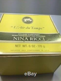 Nina Ricci L'Air du Temps perfumed dusting powder 170g. Rare, vintage. Sealed