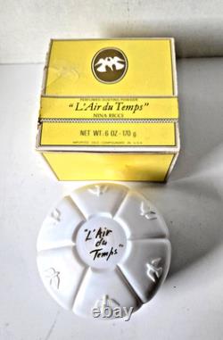 Nina Ricci L'air Du Temps 6 Oz Vintage Perfumed Dusting Powder (new With Box)