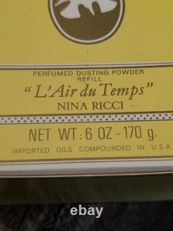 Nina Ricci L'air Du Temps Perfumed Dusting Powder Refill 6oz 170g New In Box