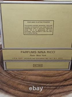 Nina Ricci L'air Du Temps Perfumed Dusting Powder Refill 6oz New In Box Vintage