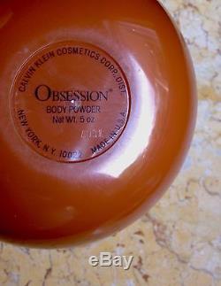 OBSESSION CALVIN KLEIN BODY DUSTING POWDER Vintage Original 1980 Perfume NewithBox