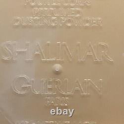 OPEN USED Vintage Guerlain Shalimar Perfumed DUSTING POWDER 4.4 oz. Damaged