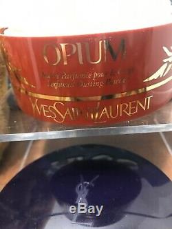 OPIUM Perfumed Bath Powder Talc Yves St Laurent YSL Dusting Vintage 6 oz Full