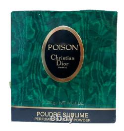 POISON DIOR PERFUMED DUSTING POWDERPOUDRE SUBLIME, 1986,7oz. 200gr