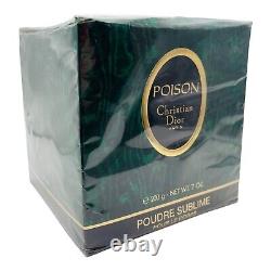 Poison Christian Dior Perfumed Dusting Body Powder 7oz RARE! 1987 SEALED