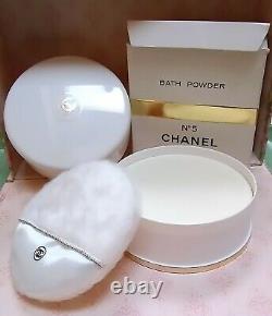 Pre Code Bar NIB Chanel No 5 After Bath Perfumed Dusting Powder + Free Shipping