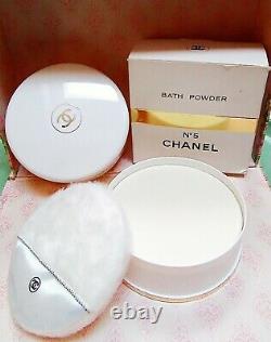 Pre Code Bar NIB Chanel No 5 After Bath Perfumed Dusting Powder + Free Shipping