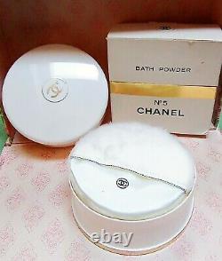 Pre Code Bar NIB Chanel No 5 After Bath Perfumed Dusting Powder + Free Shipping