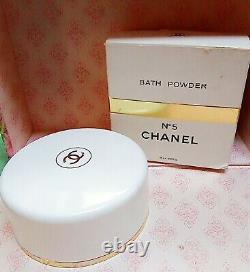 Pre Code Bar NIB Chanel No 5 After Bath Perfumed Dusting Powder + Free Shipping