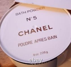 Pre Code Bar NIB Chanel No 5 After Bath Perfumed Dusting Powder + Free Shipping
