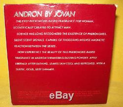 RARE ANDRON By JOVAN PHEROMONE PERFUME SHIMMERING DUSTING POWDER FOR WOMEN 4 OZ