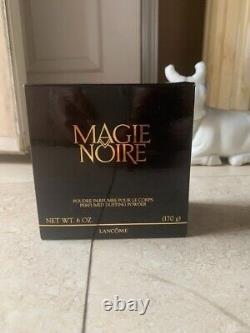 RARE! NEW in BOX LANCOME MAGIE NOIRE PERFUMED DUSTING POWDER 6 OZ. NR