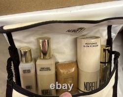 RARE NORELL Beige Vinyl Travel Case. BRAND NEW. 5 Travel-Size Products
