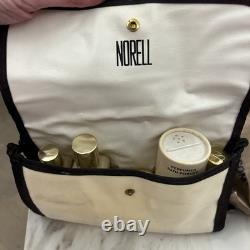 RARE NORELL Beige Vinyl Travel Case. BRAND NEW. 5 Travel-Size Products