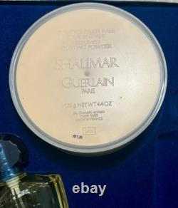 RARE Vintage Guerlain SHALIMAR Perfumed Dusting Powder 4.4 Oz & Spray 1.7FL OZ